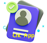 Tornar-se um membro do Cnc App é muito simples